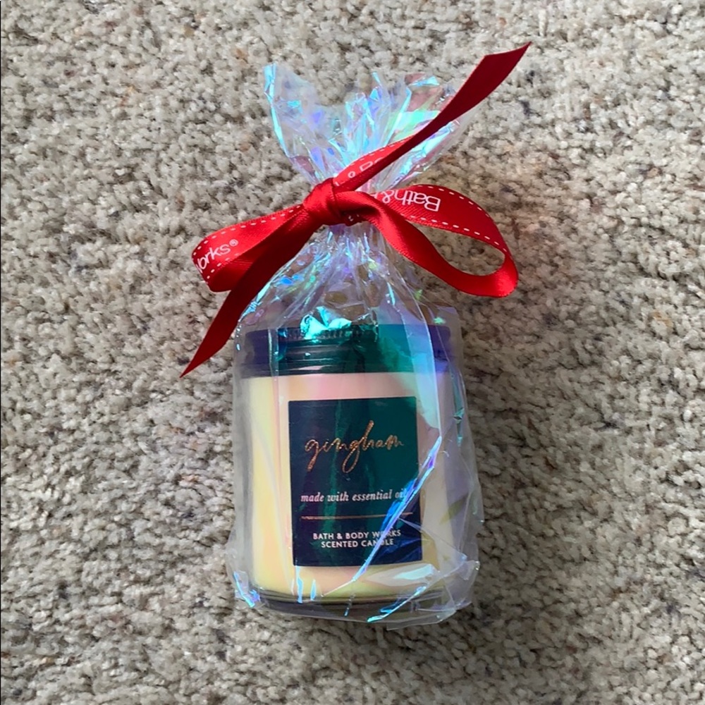 Bath & Body Works “Gingham” 1 Wick Scented CANDLE